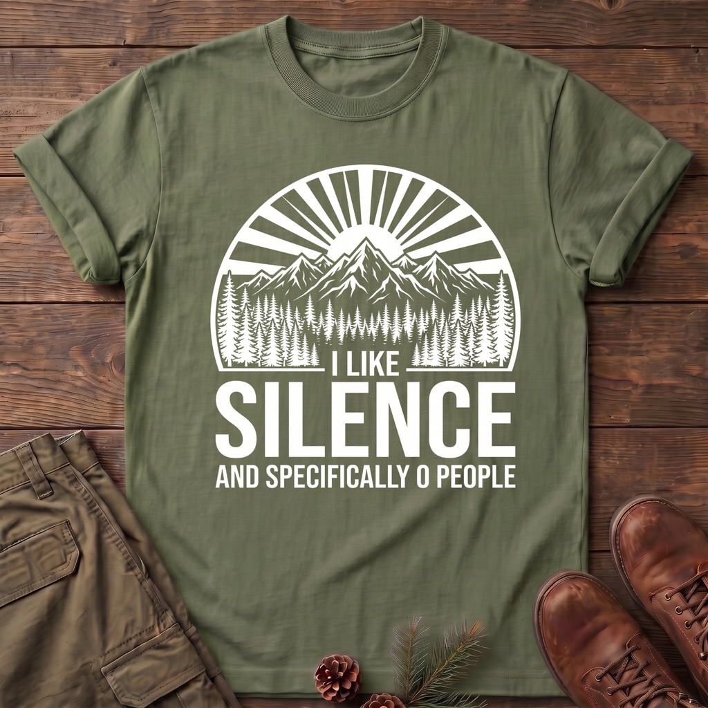 I like silence and zero people T-Shirt