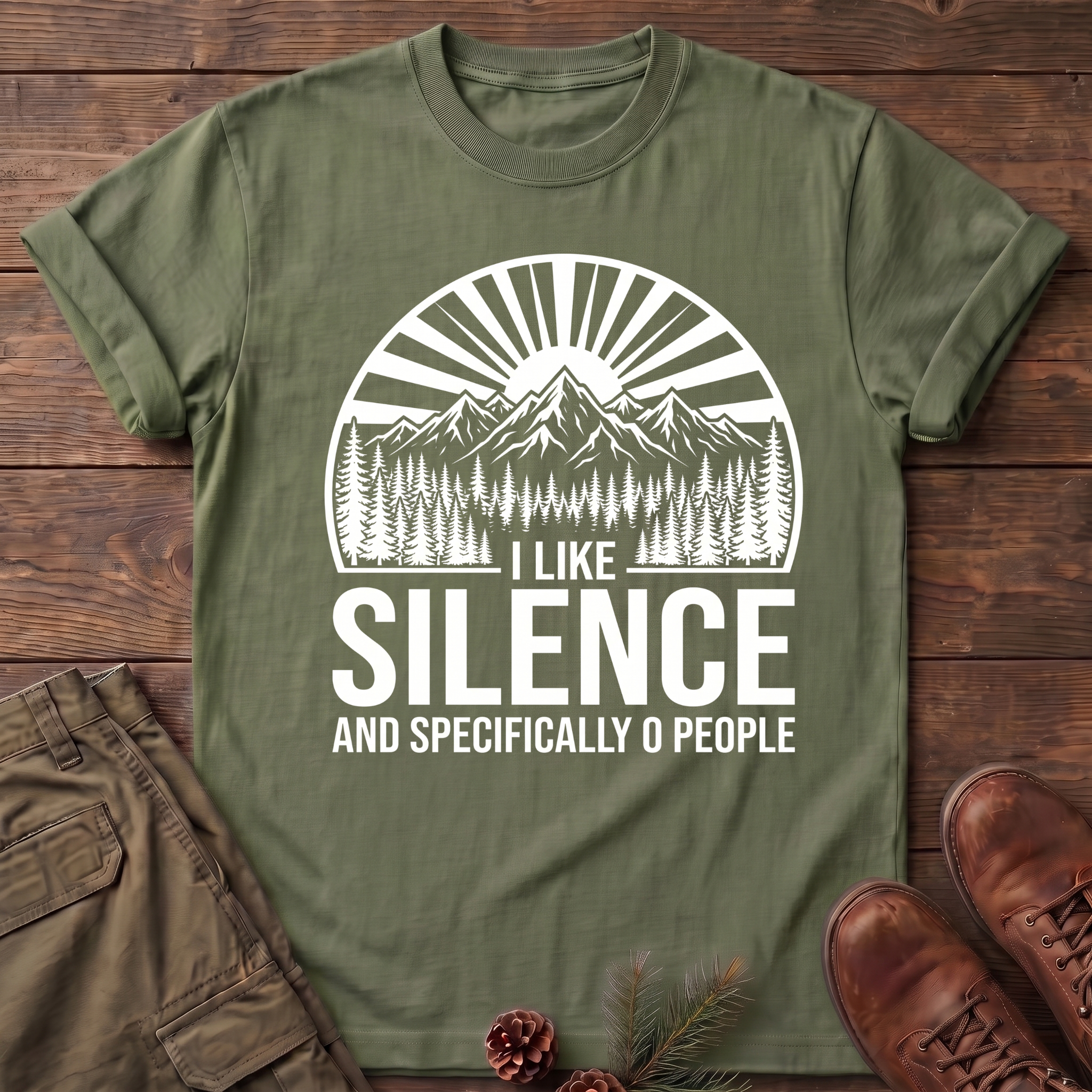 I like silence and zero people T-Shirt