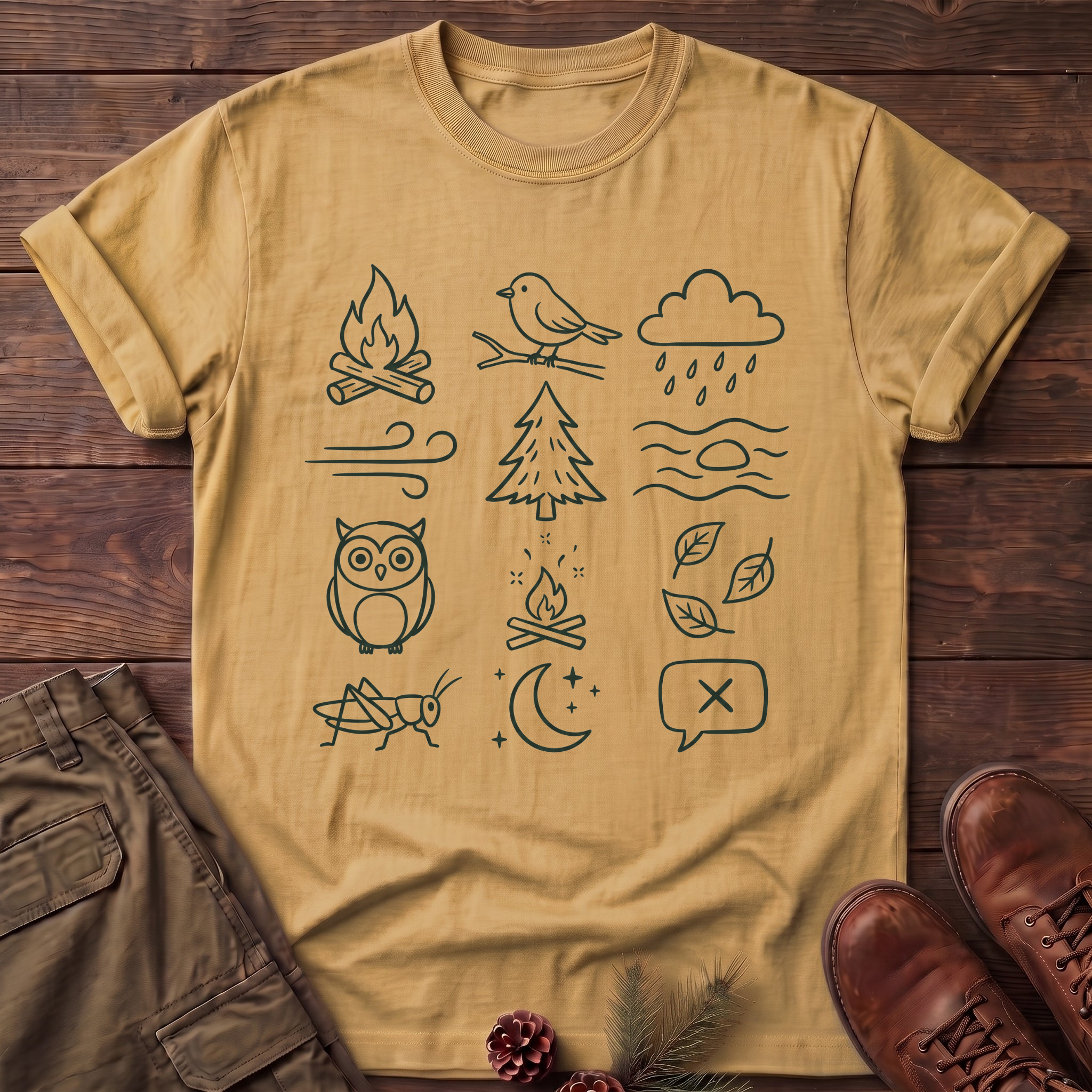 Camping emoji T-Shirt