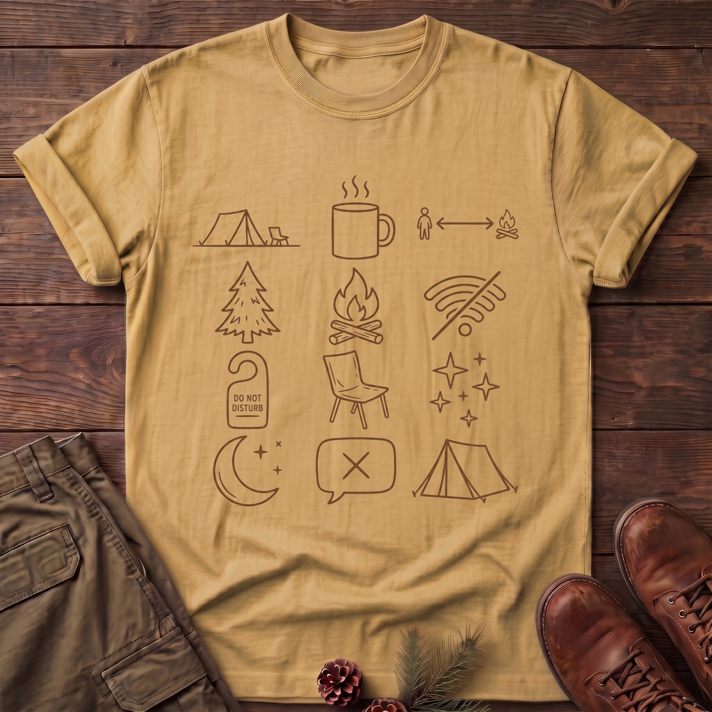 Camping symbols T-Shirt