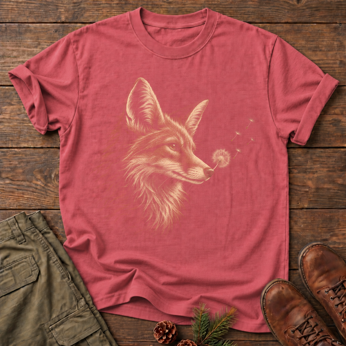 calm fox T-shirt