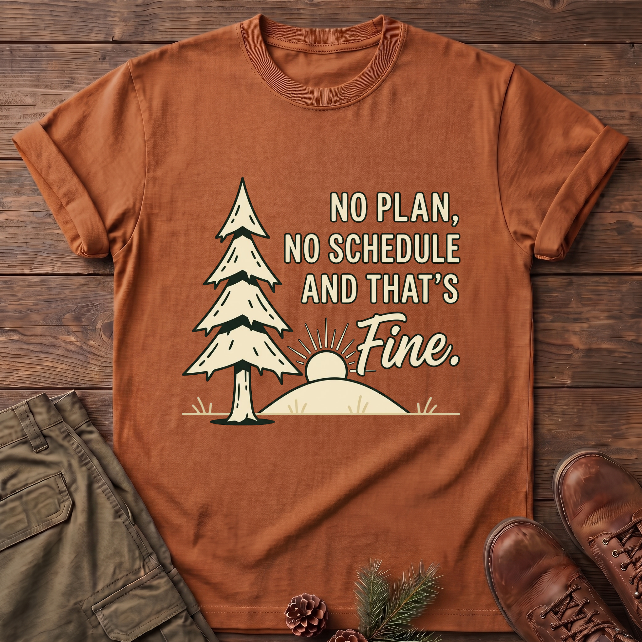 No Plan No Schedule T-Shirt